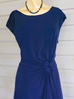 CONNECTED APPARELL/KNOTTED WAIST DRESS